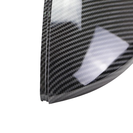 Carbon Fiber &amp; Gloss Black Rearview Mirror Covers for VW Golf MK7/MK7.5 GTI R GTE GTD 2013-2020 - Stylish Car Accessory Replacement