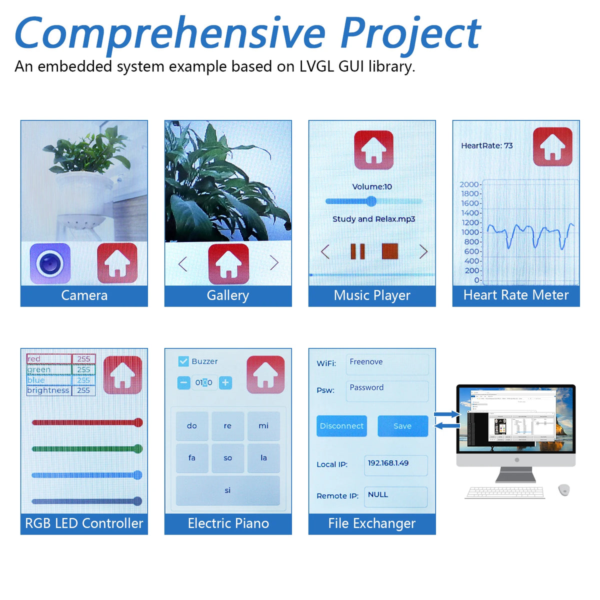Freenove Development Kit for ESP32-S3 CAM &ndash; Advanced Wireless Learning Experience