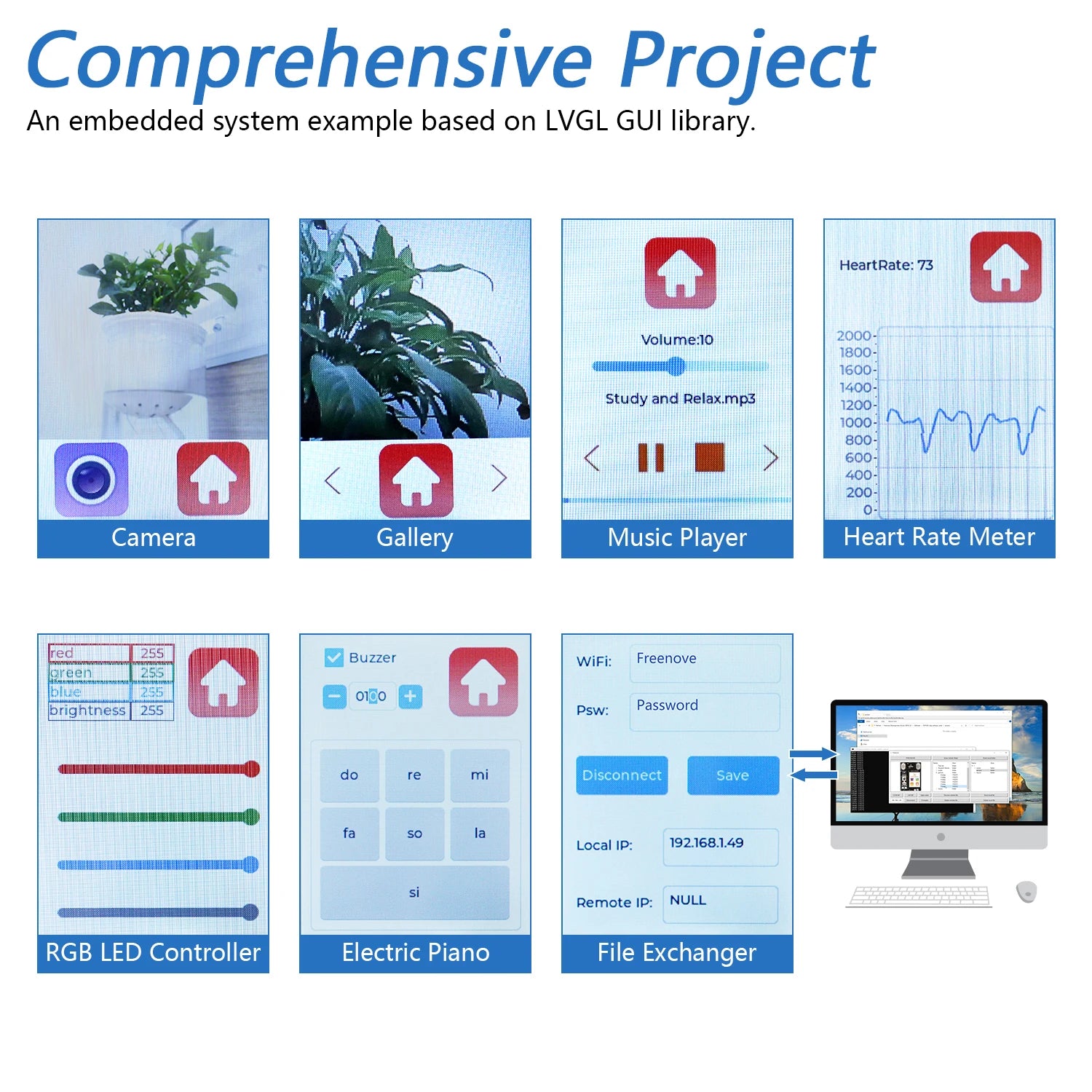 Freenove Development Kit for ESP32-S3 CAM &ndash; Advanced Wireless Learning Experience