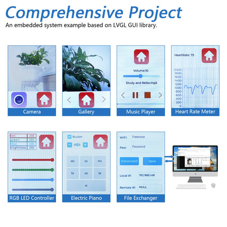 Freenove Development Kit for ESP32-S3 CAM &ndash; Advanced Wireless Learning Experience