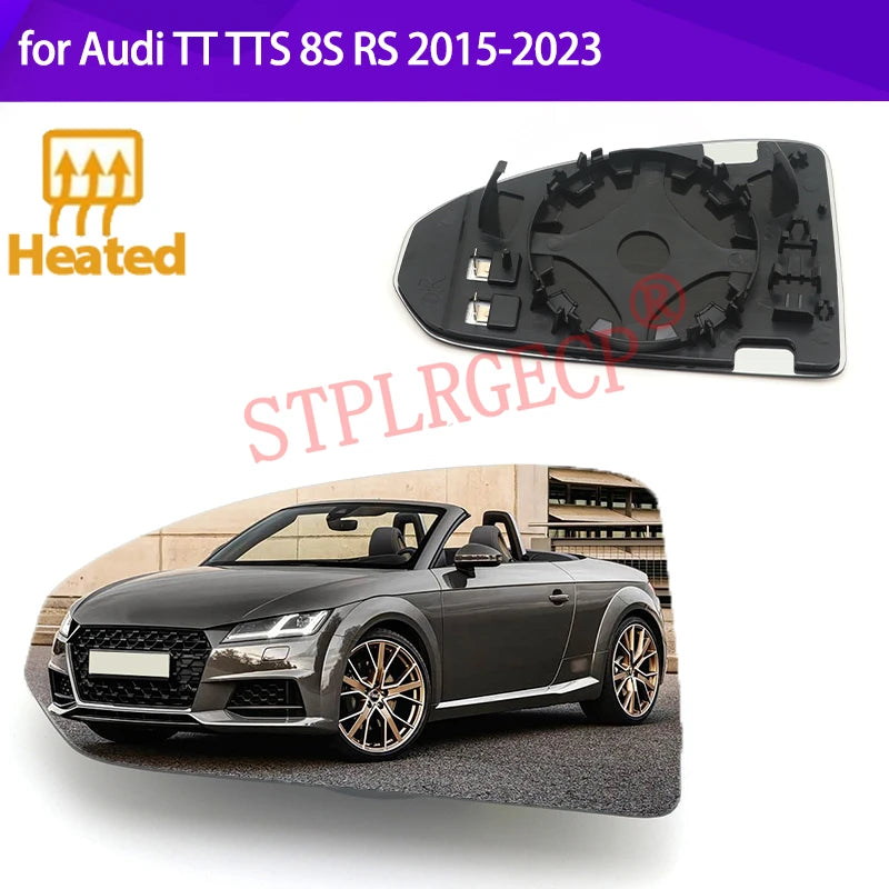 Cristal del Espejo Retrovisor Calefactable para Audi TT TTS 8S Izquierdo Derecho 2015-2023