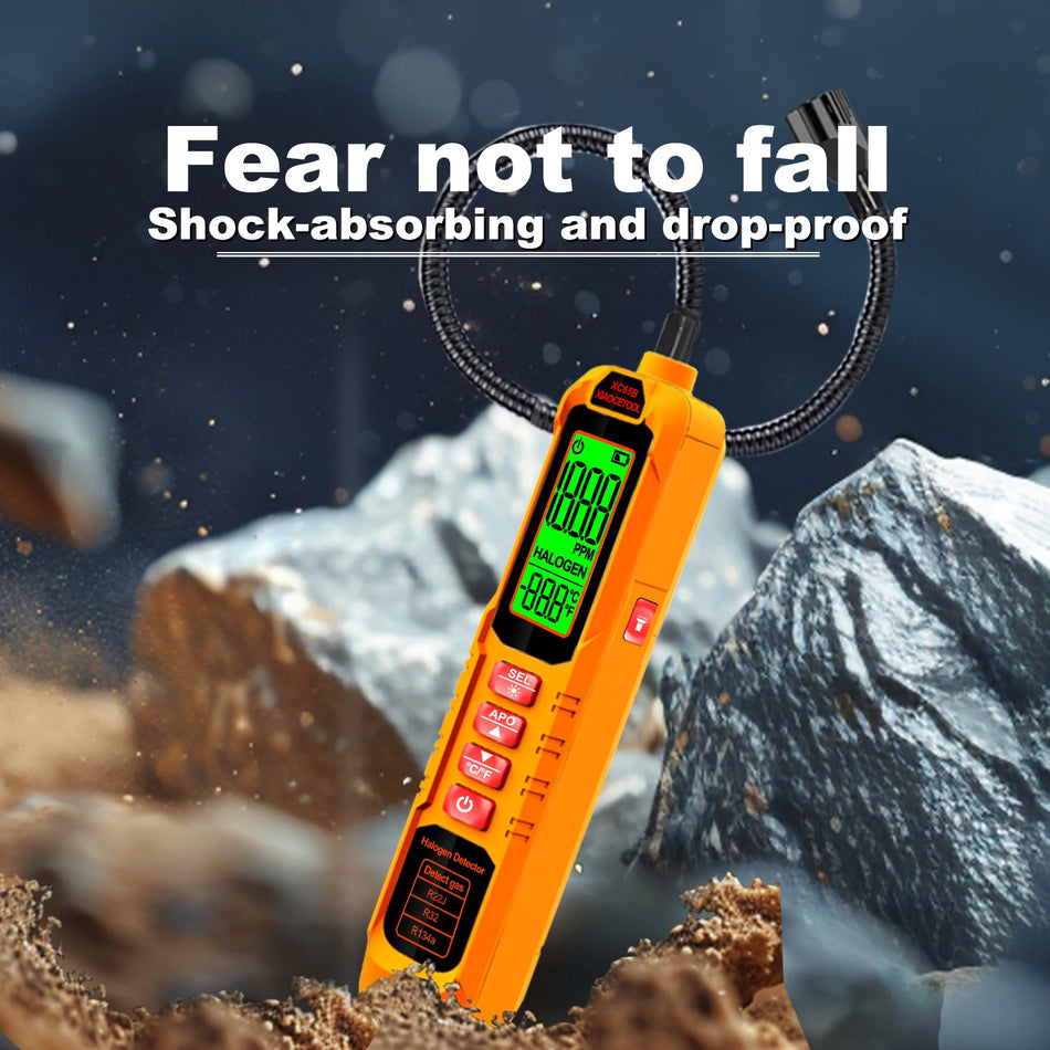 Ανιχνευτής Διαρροής Ψυκτικού Αερίου Halogen για HVAC Auto LCD