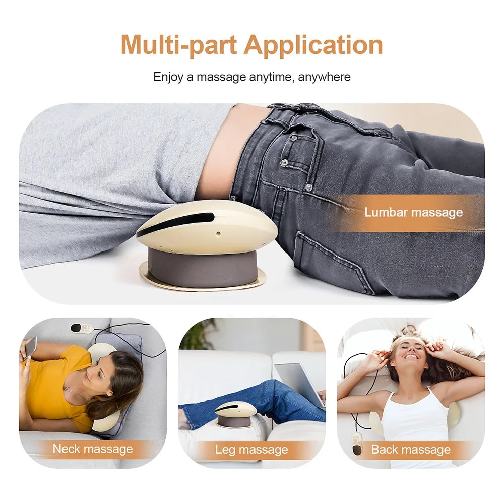 Electric Lumbar Traction Massager &ndash; Adjustable Vibration for Back Support