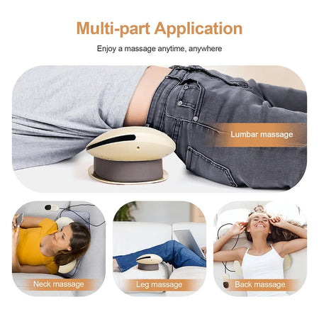 Electric Lumbar Traction Massager &ndash; Adjustable Vibration for Back Support