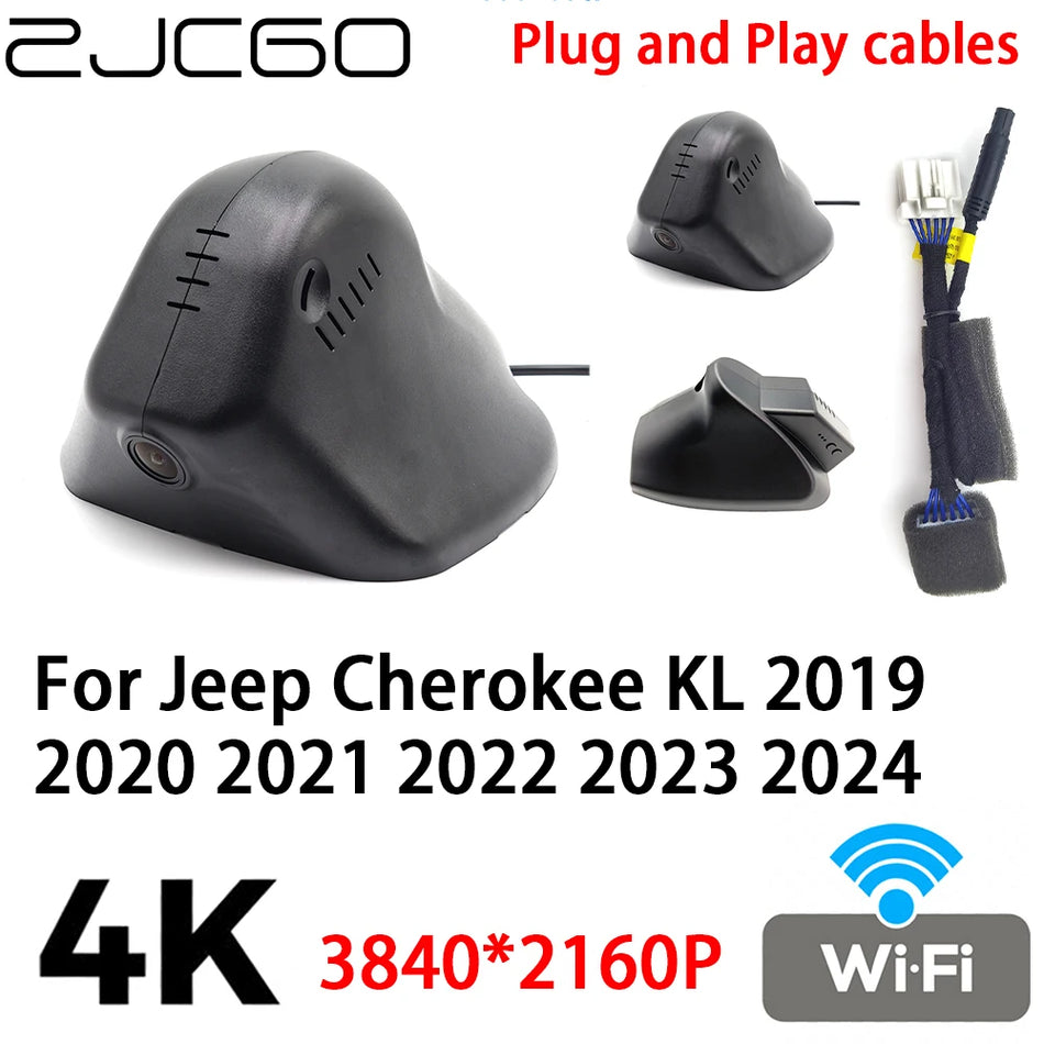 4K Car Dash Cam DVR Video Recorder Plug and Play for Jeep Cherokee KL