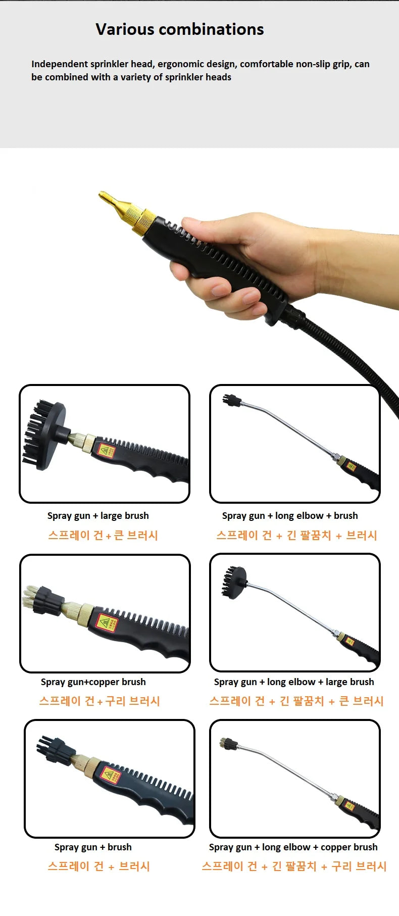 2500W High Pressure Steam Cleaner for Home &amp; Auto - 220V/110V