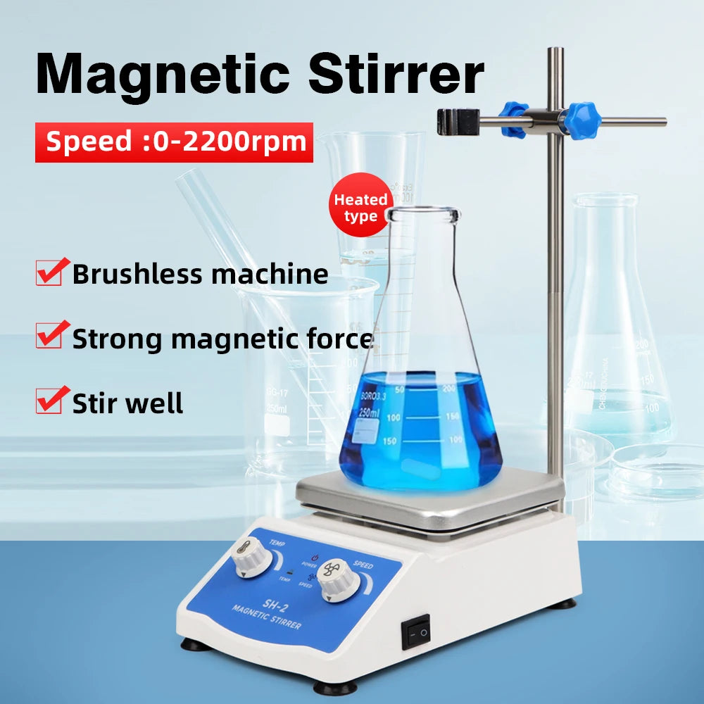 SH-2 Heating Magnetic Stirrer 2000ml - Adjustable Hot Plate