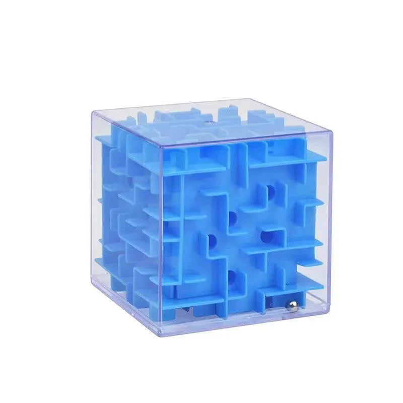 Educational 3D Cube Maze Puzzle &ndash; Brain Boost for Kids Blue