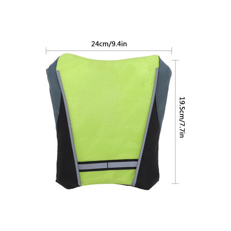Colourful LED Running Vest - Voice Activated Lighting Yellow