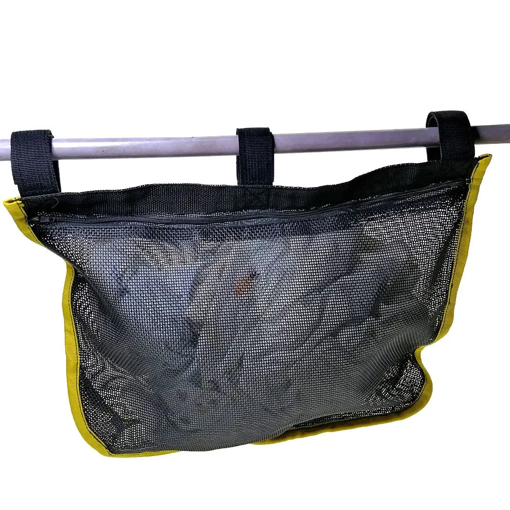Anti-UV Boat Railing Bag Hanging Mesh Pouch Storage Bag for Kayak Marine Yacht Boat Handrail Stash Pocket