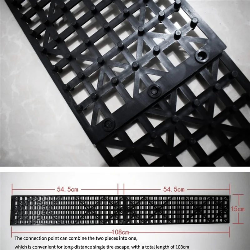A03E-2Pcs Car Snow Mud Off Plate &ndash; Foldable Traction Plate