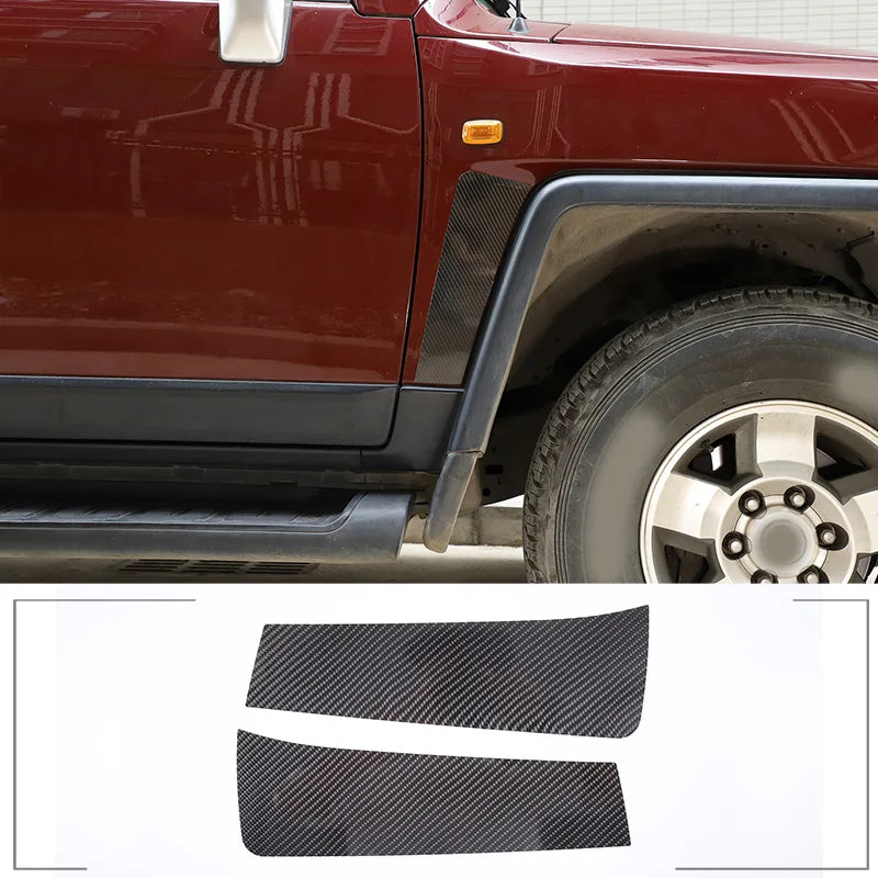 Pegatinas exteriores laterales de fibra de carbono para Toyota FJ Cruiser 2 piezas