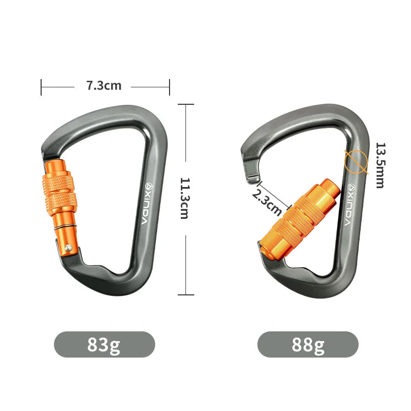 Xinda Outdoor Carabiner For Rock Climbing &ndash; 30kN Load
