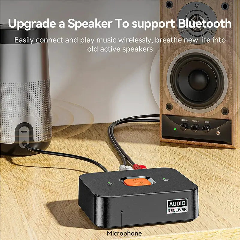 KEBIDUMEI Bluetooth 6.0 Receiver 3.5mm AUX Jack RCA Wireless Adapter With Mic For Car Kit Audio Transmitter Amplifier Speaker by InterCyprus Trading Ltd