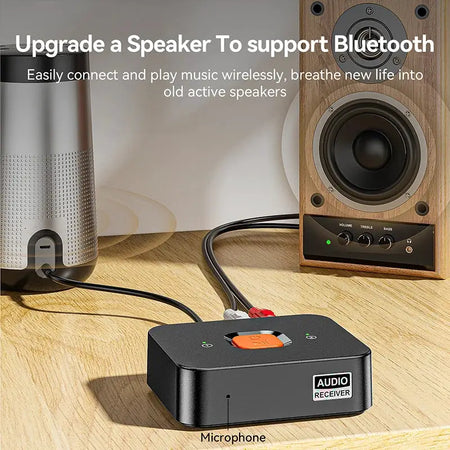 KEBIDUMEI Bluetooth 6.0 Receiver 3.5mm AUX Jack RCA Wireless Adapter With Mic For Car Kit Audio Transmitter Amplifier Speaker by InterCyprus Trading Ltd