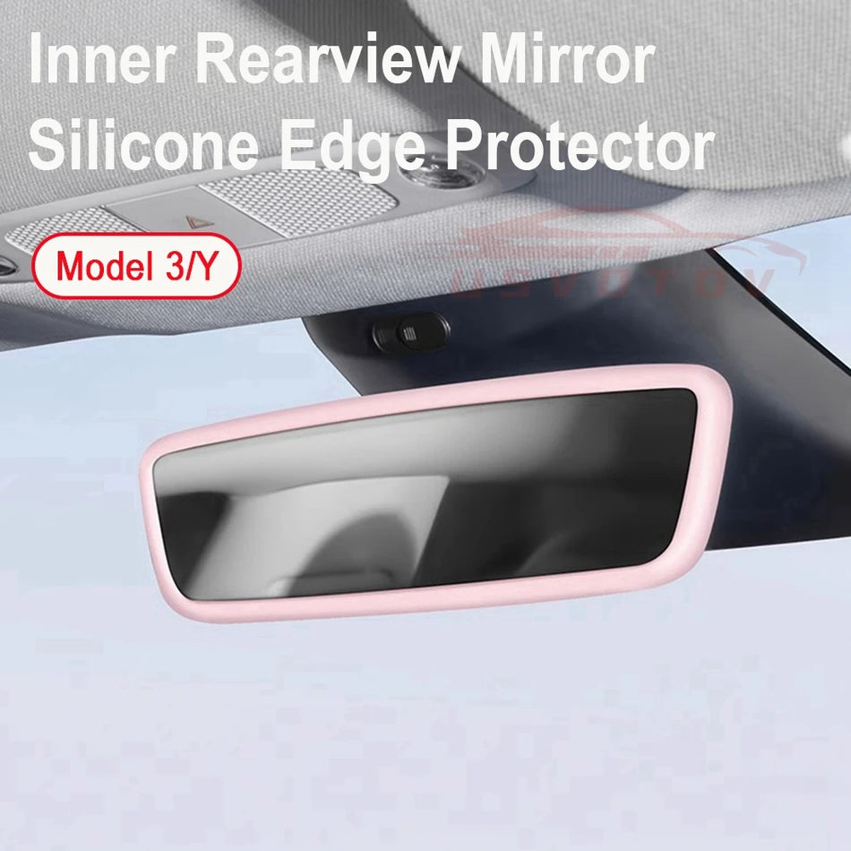 Silicone Rear View Mirror Frame for Tesla Model 3 Y S X Cover