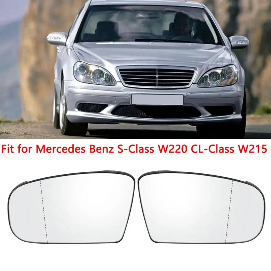 Heated Side View Mirror Glass for Mercedes-Benz W220 W215 by InterCyprus Trading Ltd