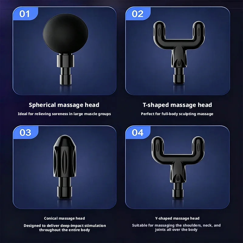 Neck Massager Mini Fascia Gun, Low Noise Electric Muscle Massager for Fitness