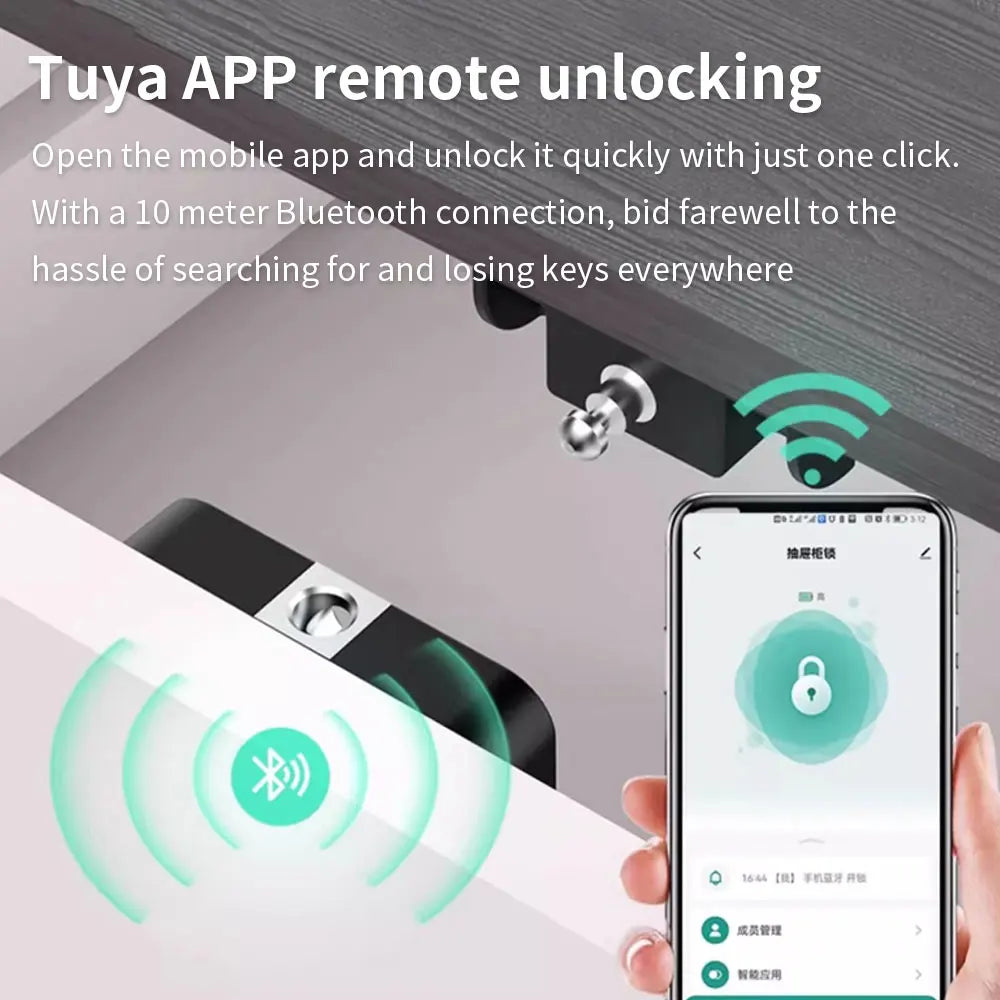 GS312-Tuya Bluetooth Cabinet Lock &ndash; Keyless NFC Unlock
