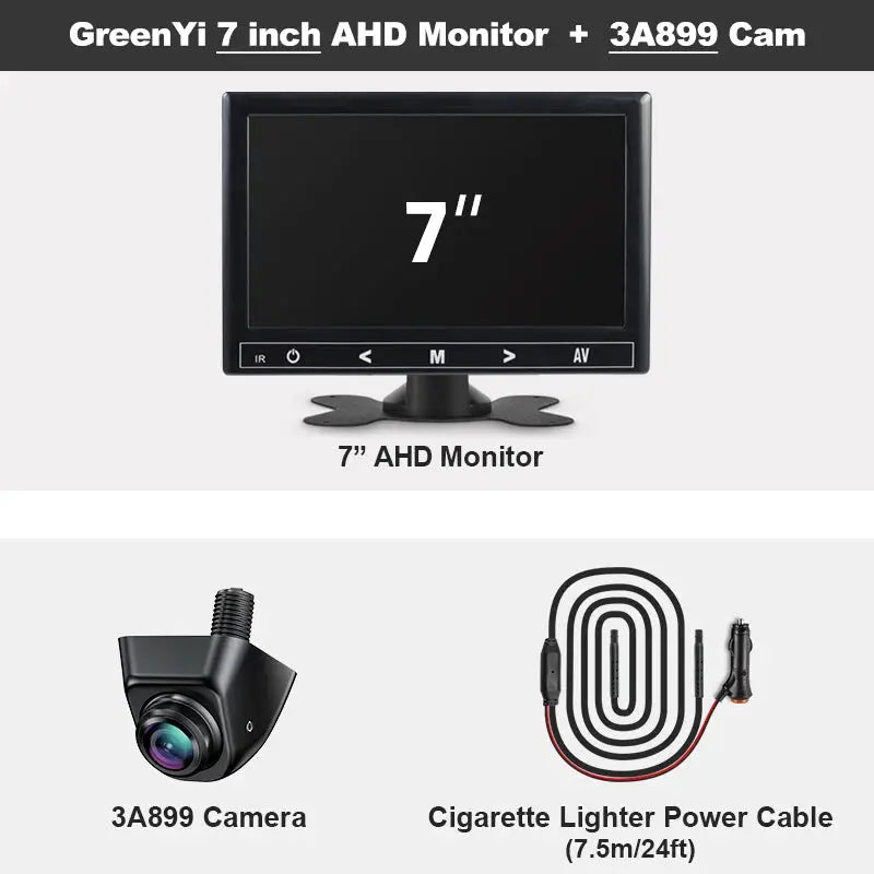 1080P AHD IPS Car Rear View Camera With Night Vision And 170 Degree Wide Angle Reverse System 4.3 5 7 Inch by InterCyprus Trading Ltd