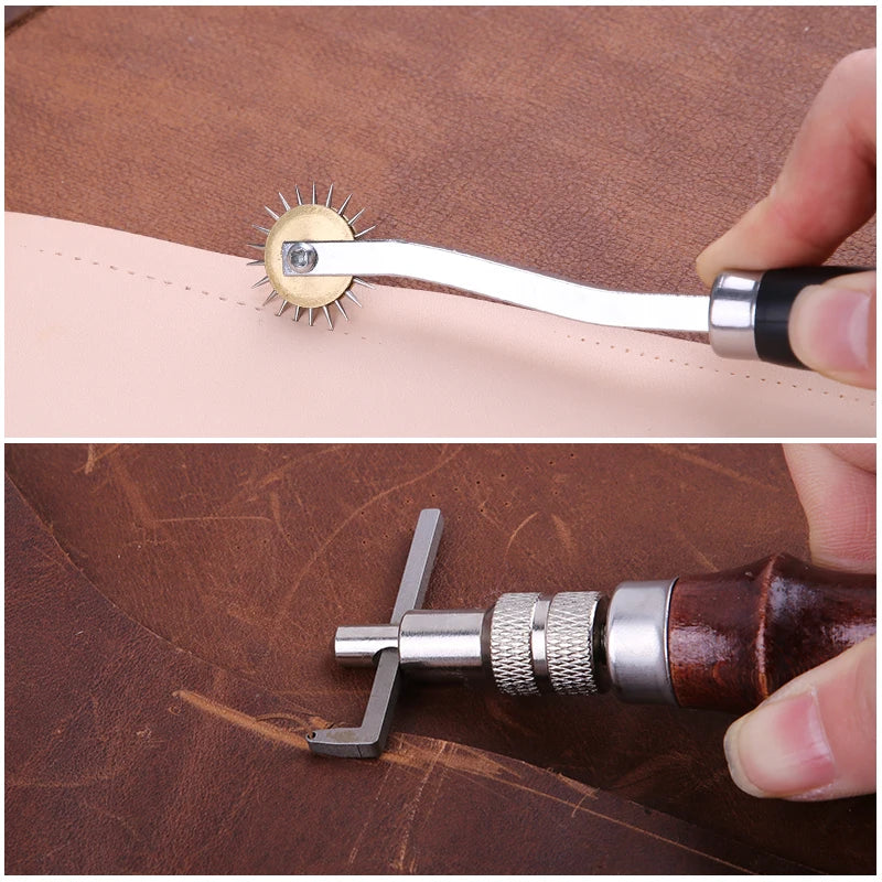 KRABALL Professional Leather Craft Tool Kit for DIY Sewing and Repair