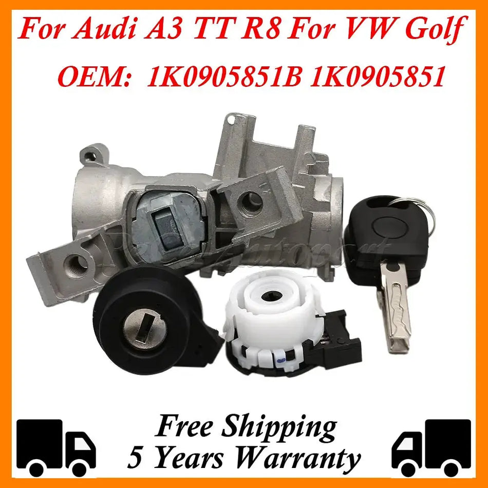 Ignition Starter Switch for Audi VW Seat A3 TT Golf MK5 MK6 by InterCyprus Trading Ltd