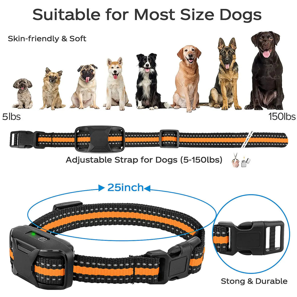 WXRPET Waterproof Electric Dog Training Collar with Remote Control