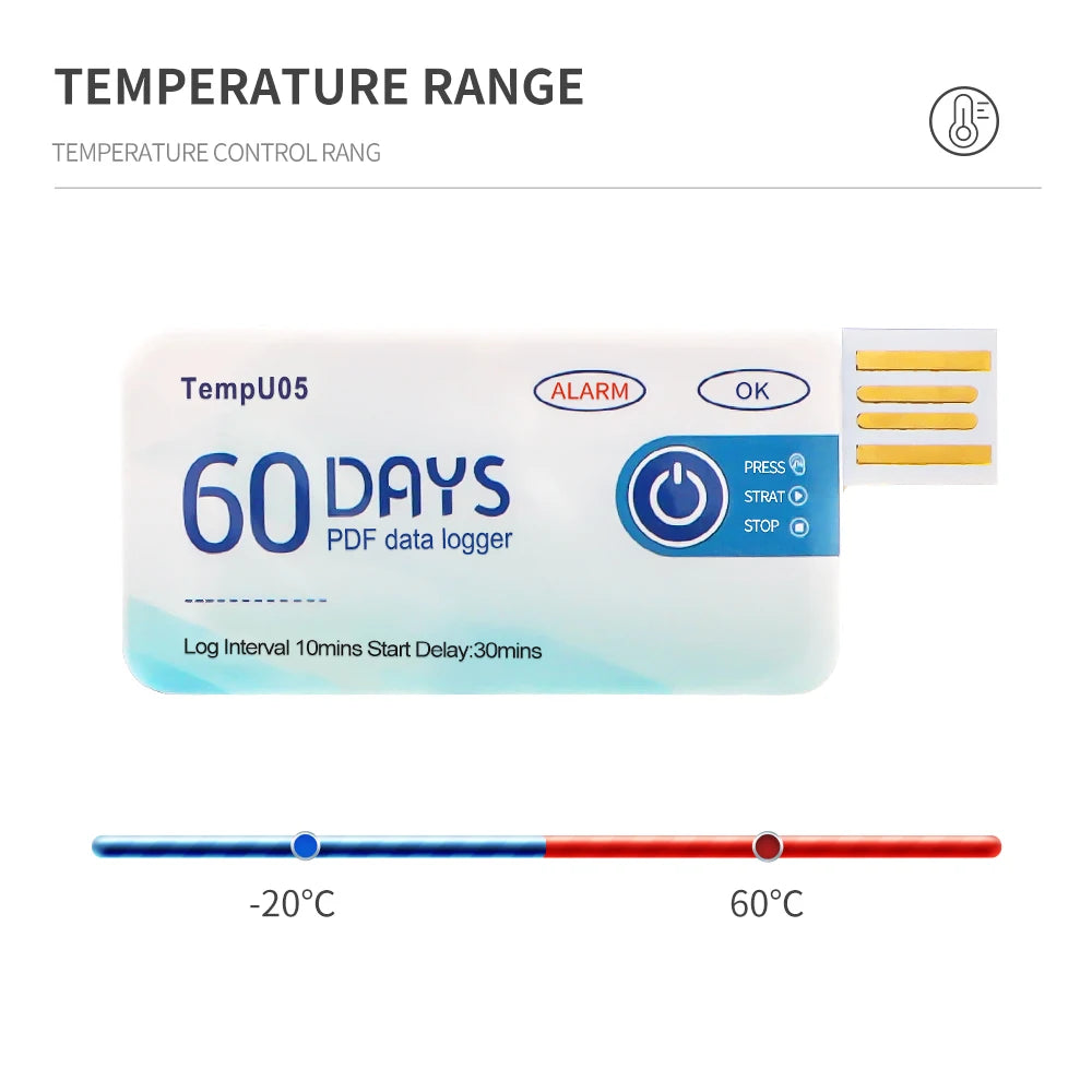 TempU05 &ndash; 90 Days Temperature Data Logging