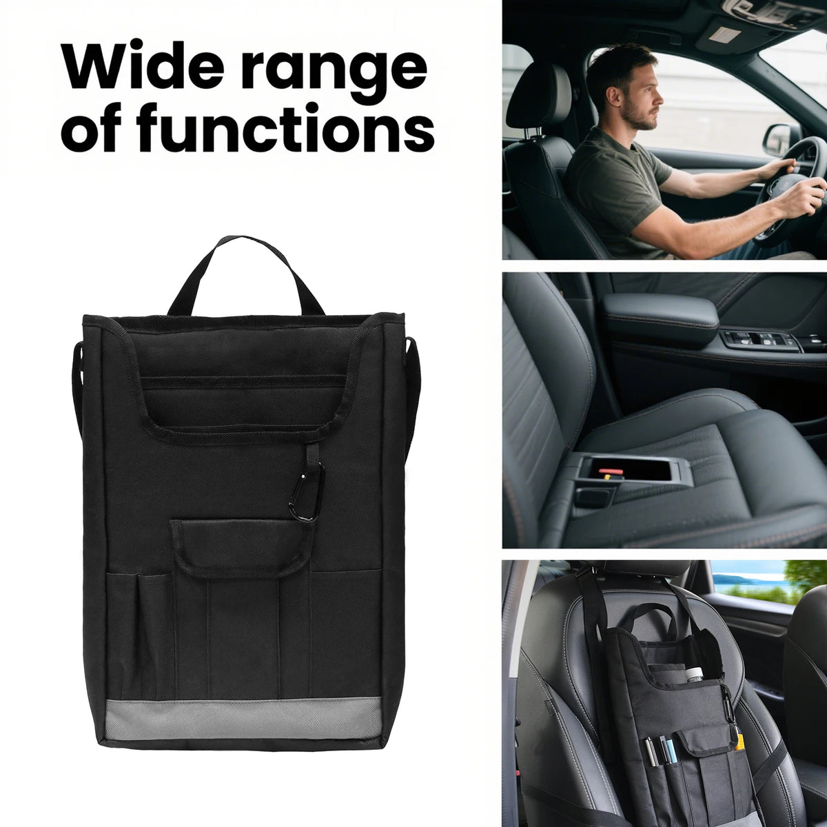 Backseat Organizer &ndash; Tiered Compartments for Decluttering
