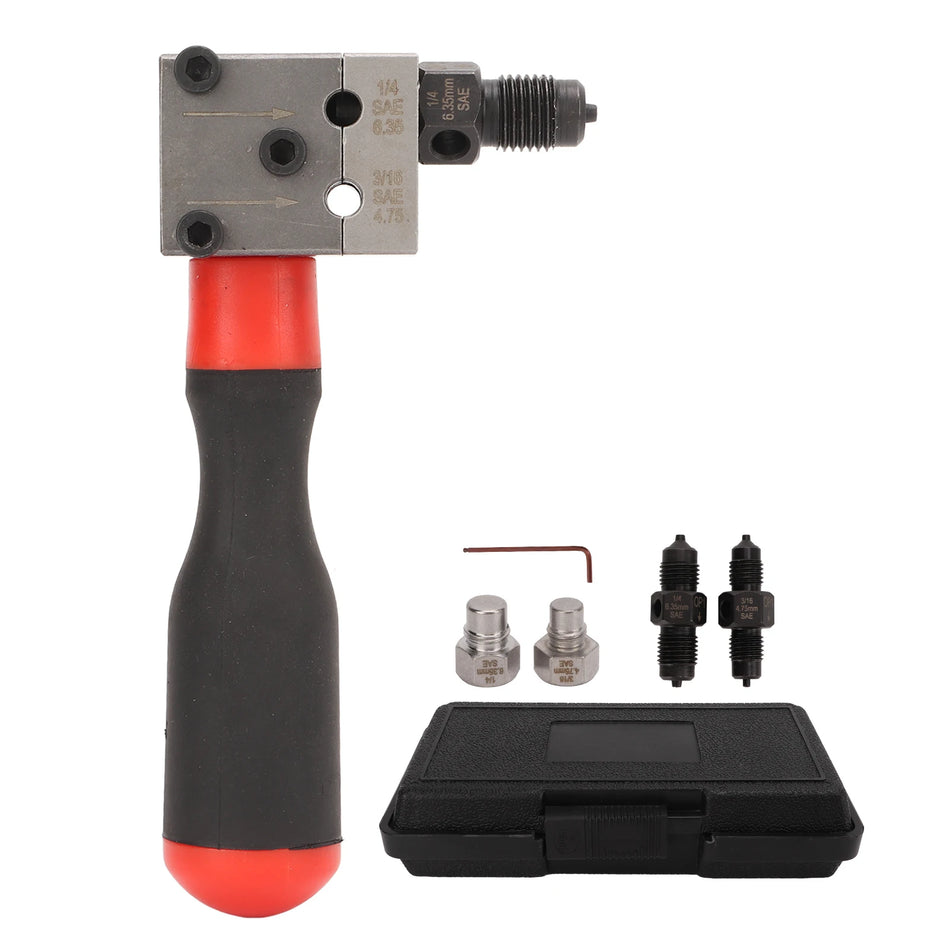 Adaptador de herramienta de flare para línea de freno de tubo de cobre, 3/16in a 1/4in, reparación de automóviles
