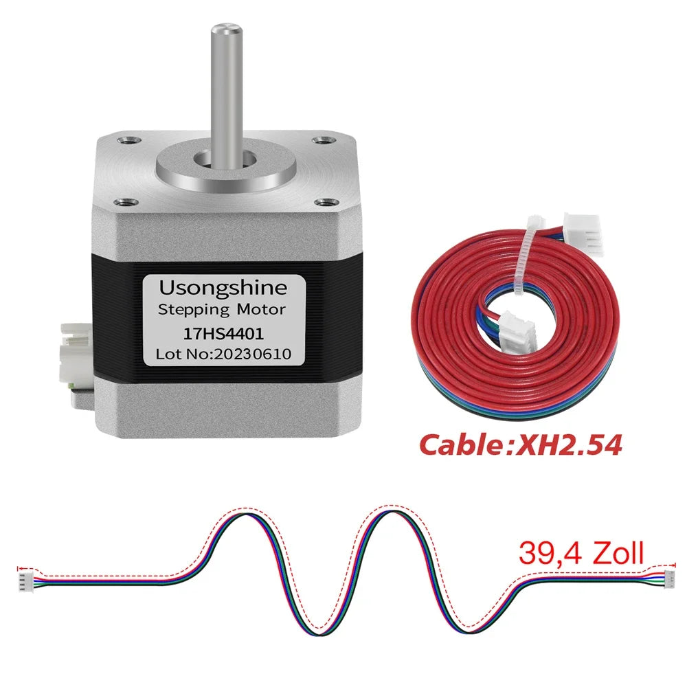 Usongshine Nema 17 Stepper Motor 17HS4401 &ndash; Precision Performance for CNC and 3D Printing