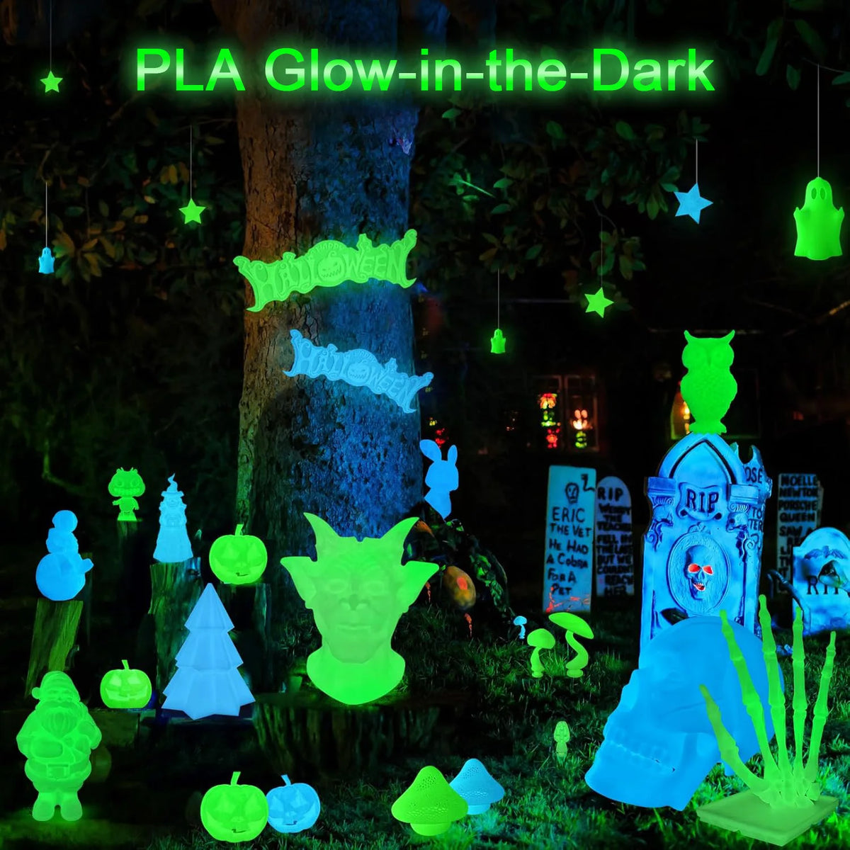 1.75mm PLA Luminous 3D Printer Filament &ndash; Glow In The Dark