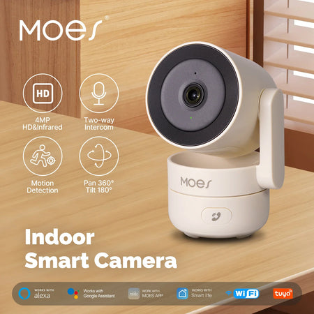 MOESTuya WiFi Indoor Pan Tilt Smart Camera 4MP &ndash; Smart View