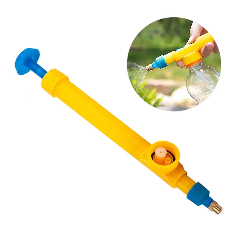 High-Pressure Adjustable Spray Nozzle for Garden and Cleaning Yellow