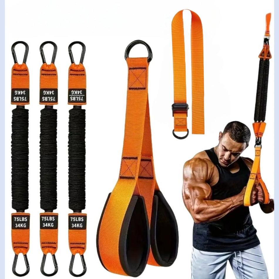 Pull-Up Booster Belt for Indoor Fitness, Elastic Tension Strap