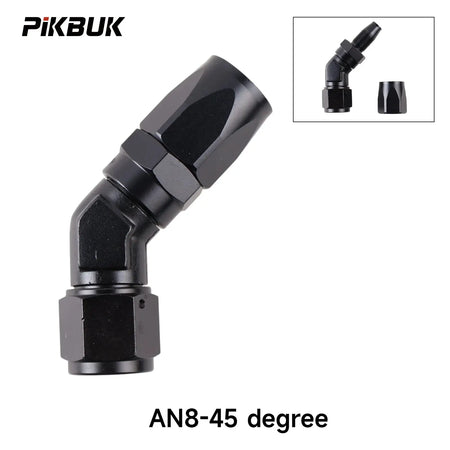 PIKBUK Aluminum AN4 6 8 10 12 Forged Type Swivel Hose End Fitting Adapter Oil Cooler Fuel Line Straight 45 90 Degree by InterCyprus Trading Ltd