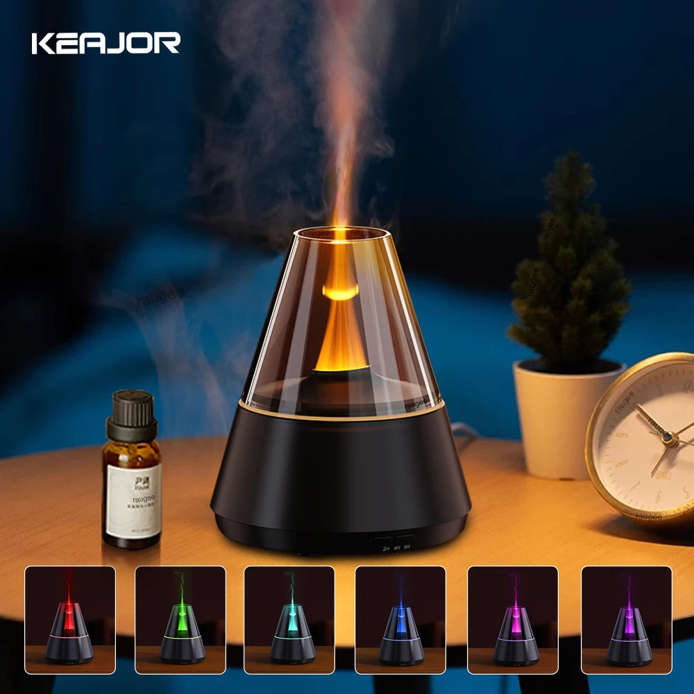 Aroma Air Humidifier Flame Essential Diffuser 120ML &ndash; Mini