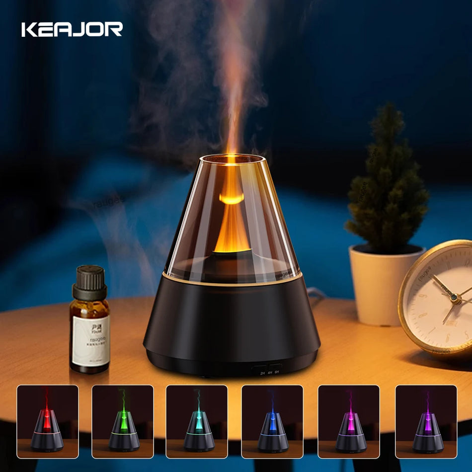 Aroma Air Humidifier Flame Essential Diffuser 120ML &ndash; Mini