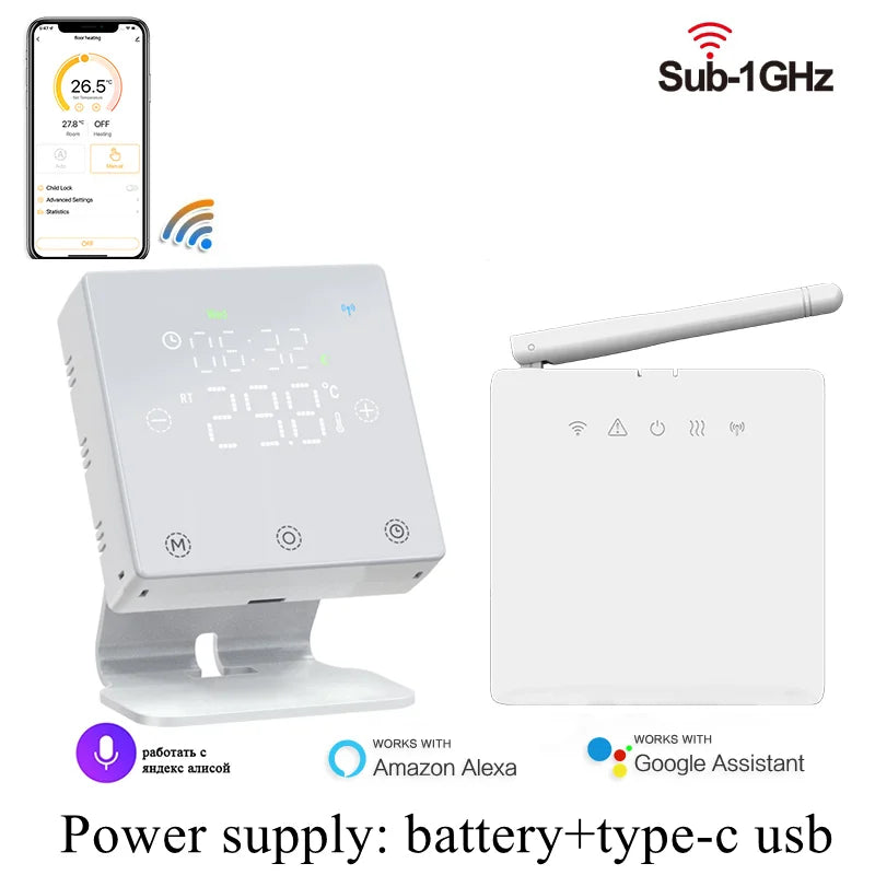 T8W+RC5Plus &ndash; WiFi Enabled Water Heating Thermostat T8W Set / Wireless