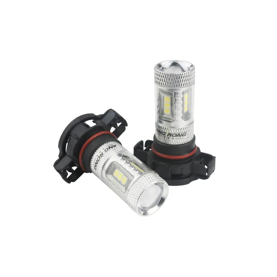 H16 PS19W LED Bulbs 6000K White 15W, Super Bright For Fog And DRL Lights by InterCyprus Trading Ltd