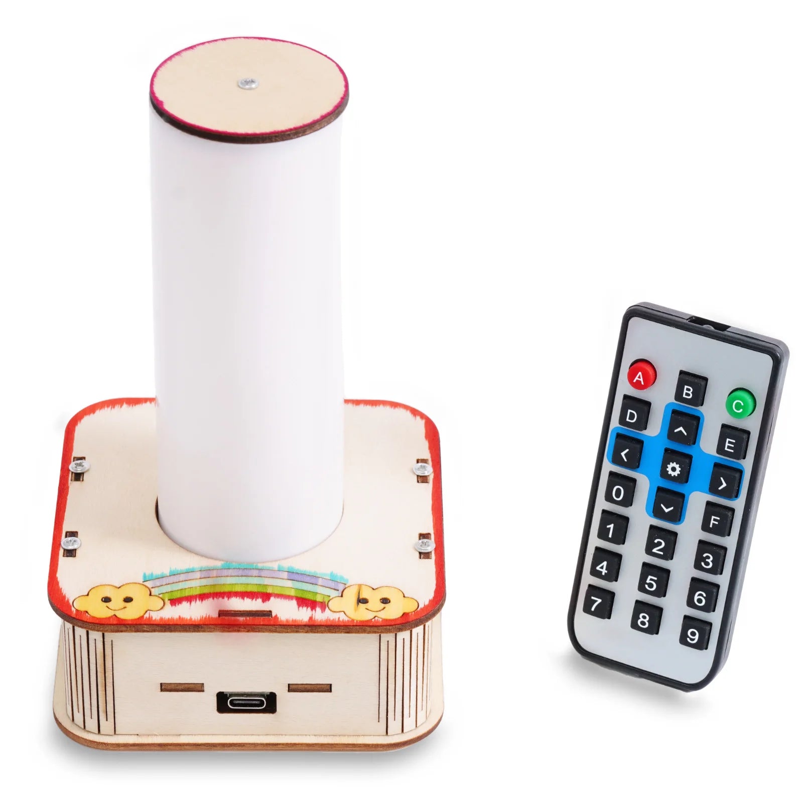 Science Remote Control DIY Infrared Remote Control Dazzling Light Science Toys Physical Model ...