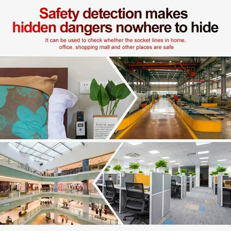 Socket Tester Pro RCD 30mA Voltage Polarity Plug UK EU