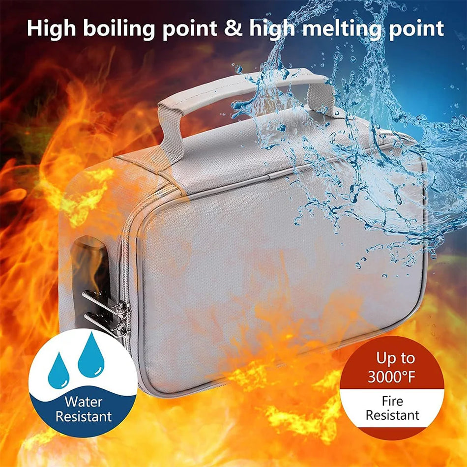 Small Fireproof Handbag &ndash; Waterproof Passport Organizer