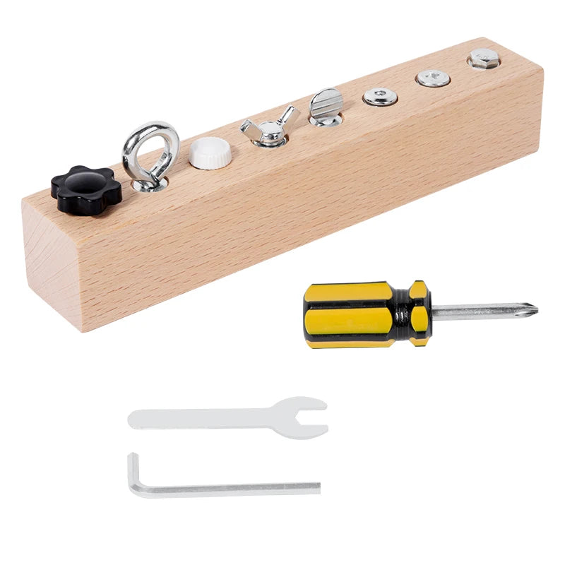 Kids Wooden Screw Nut Disassembly Toy &ndash; Fine Motor Skills