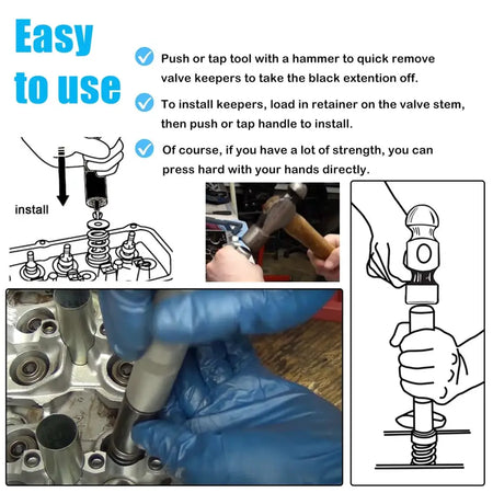36050 Valve Keeper Remover Installer Kit for Engines with Valve Stems from 4.5mm to 7.5mm and 5/16" to 3/8" by InterCyprus Trading Ltd