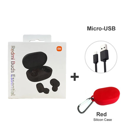 Xiaomi Redmi Buds Essential Global Version True Wireless Bluetooth Earphones with Mic and Touch Control Essential red usb / CHINA