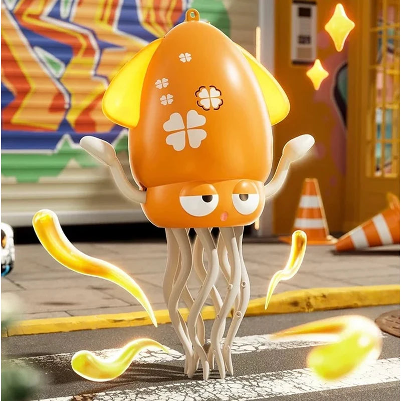 Rechargeable Dancing Octopus Toy for Kids with LED Lights, Music, and Obstacle Avoidance Sensor