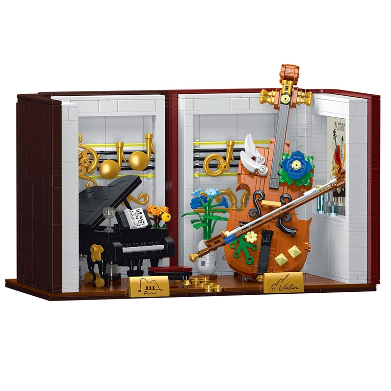 1520PCS 3-In-1 Piano Violin Bookend Blocks - Learning Fun