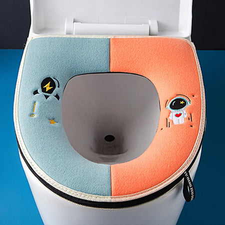 CU-MMAQA Warm Cartoon Toilet Seat Cover &ndash; Winter Comfort