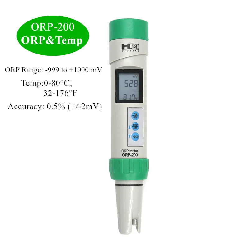 HM 2 3 4 in 1 PH Meter - All in One Water Quality Tester ORP-200